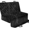 Black Grey Dark Marble Print Pet Car Back Seat Cover - ecf7be3cf419