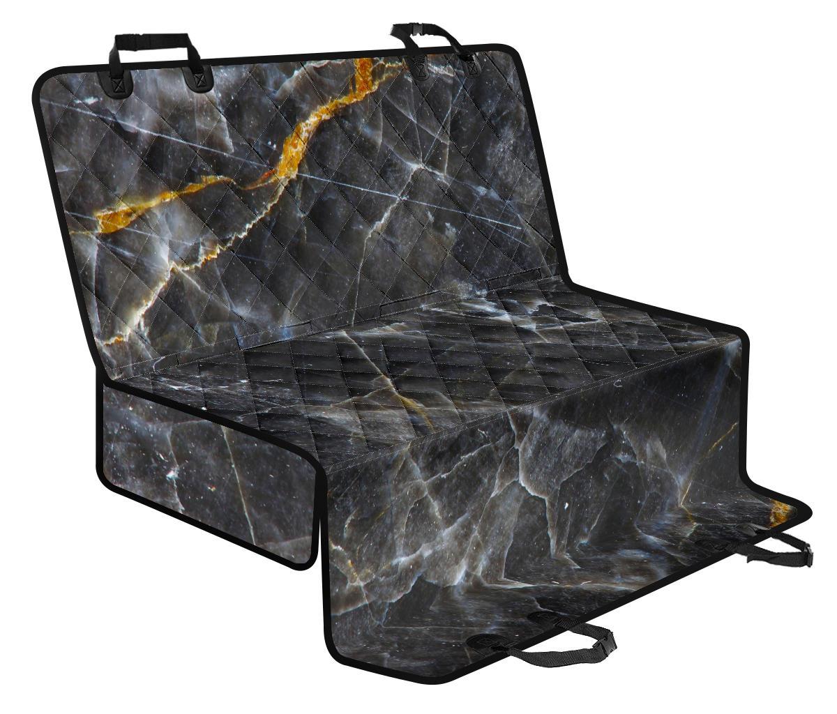 Black Grey Marble Print Pet Car Back Seat Cover - b8f77c706667 Black Grey Marble Print Pet Car Back Seat Cover - b8f77c706667