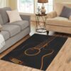 Black Guitar Beautiful Rug Sport Decor Gift Floor Decor Living Room Carpet Rug Area Rug - 45681d0532ec