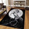 Black Horse And Moon Rug Sport Decor Gift Floor Decor Living Room Carpet Rug Area Rug - 67222b467f6f