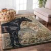 Black Horse Rug Sport Decor Gift Floor Decor Living Room Carpet Rug Area Rug - 180a850712c0