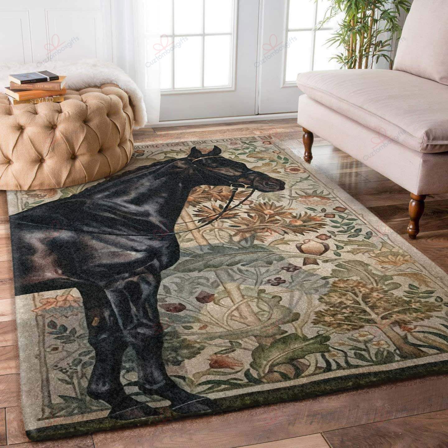 Black Horse Rug Sport Decor Gift Floor Decor Living Room Carpet Rug Area Rug - 180a850712c0 Black Horse Rug Sport Decor Gift Floor Decor Living Room Carpet Rug Area Rug - 180a850712c0