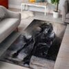Black Horse Rug Sport Decor Gift Floor Decor Living Room Carpet Rug Area Rug - 5fedf63d0c9a