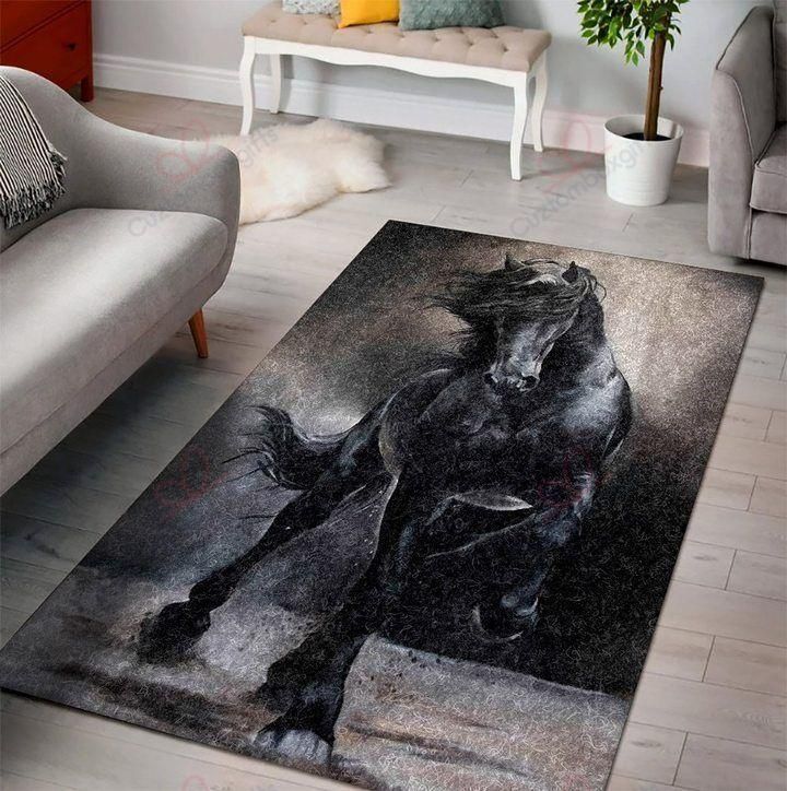 Black Horse Rug Sport Decor Gift Floor Decor Living Room Carpet Rug Area Rug - 5fedf63d0c9a Black Horse Rug Sport Decor Gift Floor Decor Living Room Carpet Rug Area Rug - 5fedf63d0c9a