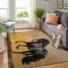 Black Horse Rug Sport Decor Gift Floor Decor Living Room Carpet Rug Area Rug - a8eaeb0e4048