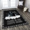 Black Is My Happy Color Unicorn Rug Sport Decor Gift Floor Decor Living Room Carpet Rug Area Rug - eb0bf2b4d643