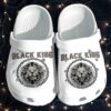 Black King Lion Crocs Clog Gift For Black Man Son – Black Father Shoes Clog Gift For Father Day