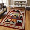 Black Labrador Rug Sport Decor Gift Floor Decor Living Room Carpet Rug Area Rug - d23fd269160b