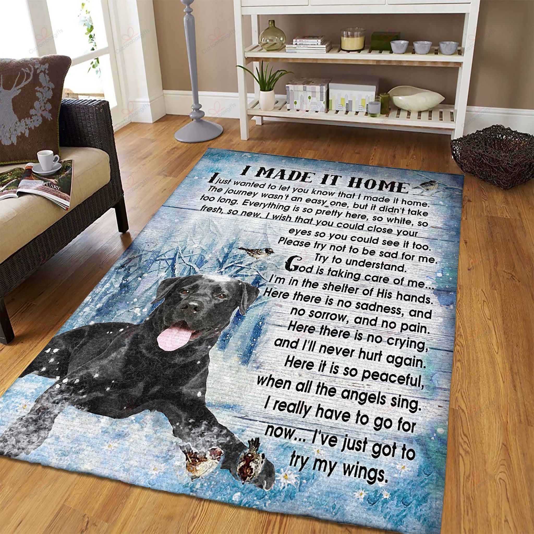 Black Labrador I Made It Home Rug Sport Decor Gift Floor Decor Living Room Carpet Rug Area Rug - 4cee230584fc Black Labrador I Made It Home Rug Sport Decor Gift Floor Decor Living Room Carpet Rug Area Rug - 4cee230584fc