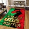 Black Lives Matter Black Pride Love My Skin Rug Sport Decor Gift Floor Decor Living Room Carpet Rug Area Rug - 393f476e22af
