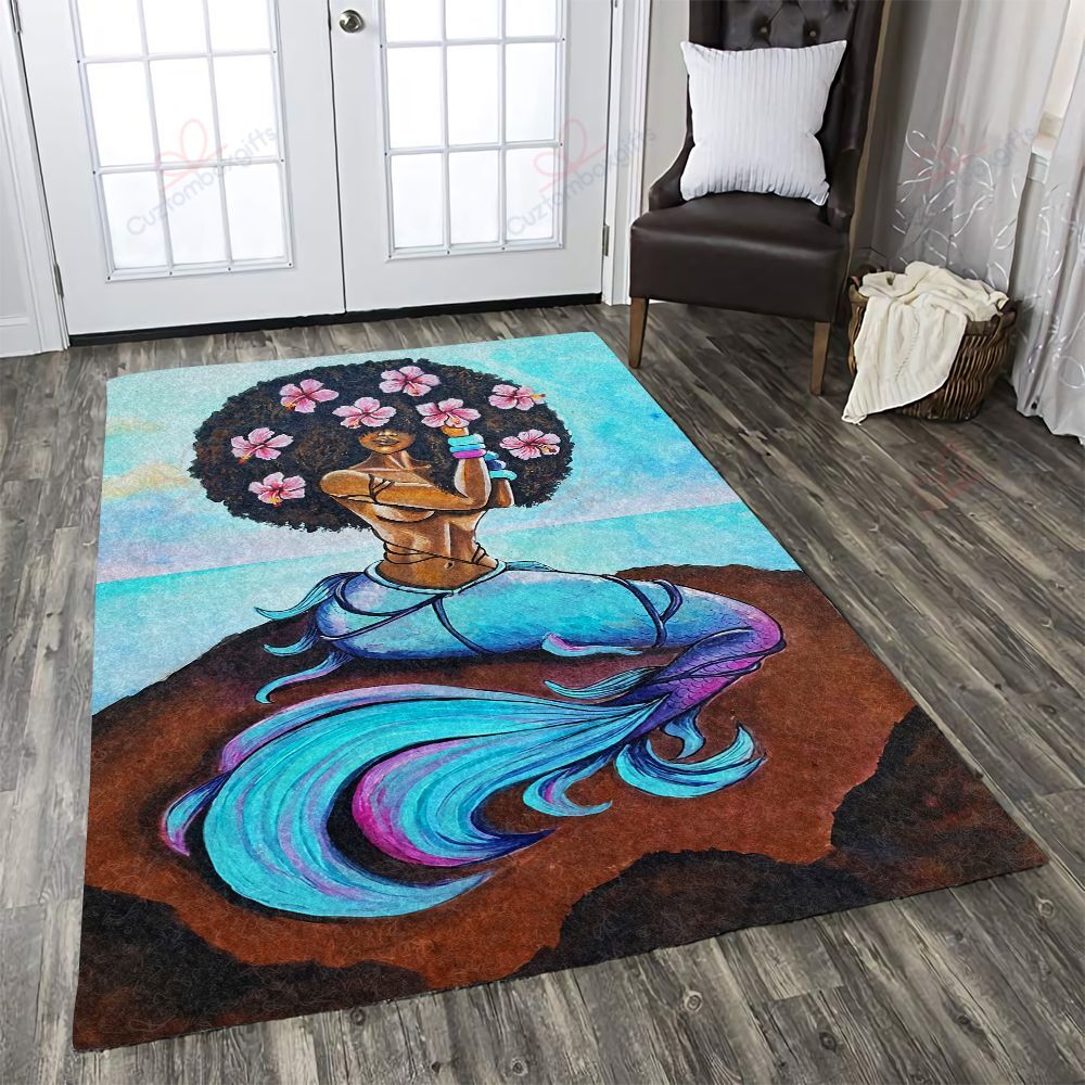 Black Mermaid Rug Sport Decor Gift Floor Decor Living Room Carpet Rug Area Rug - b93ffa58394f Black Mermaid Rug Sport Decor Gift Floor Decor Living Room Carpet Rug Area Rug - b93ffa58394f