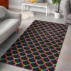 Black Mermaid Scales Pattern Rug Sport Decor Gift Floor Decor Living Room Carpet Rug Area Rug - ed604cb43ab5