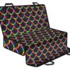 Black Mermaid Scales Pattern Print Pet Car Back Seat Cover - 95120176b69e