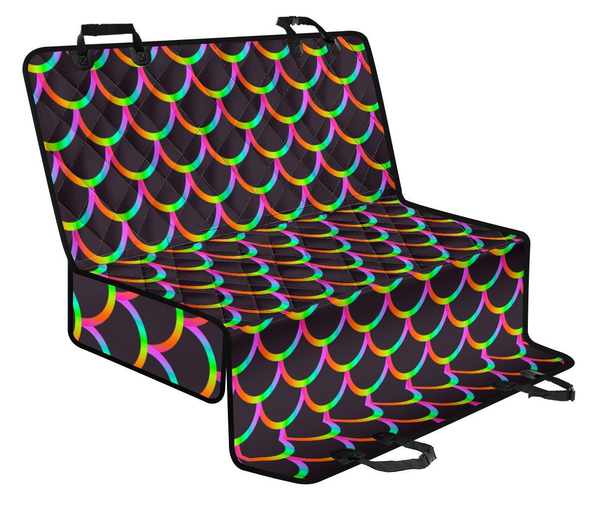 Black Mermaid Scales Pattern Print Pet Car Back Seat Cover - 95120176b69e Black Mermaid Scales Pattern Print Pet Car Back Seat Cover - 95120176b69e