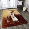 Black Mom Painting Rug Sport Decor Gift Floor Decor Living Room Carpet Rug Area Rug - ff12bc99a0ef