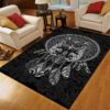 Black Owl Rug Sport Decor Gift Floor Decor Living Room Carpet Rug Area Rug - 12aade512925