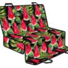 Black Palm Leaf Watermelon Pattern Print Pet Car Back Seat Cover - 36b15f97d3de