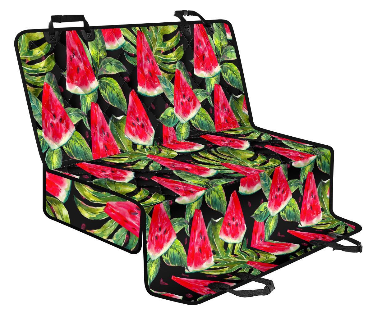 Black Palm Leaf Watermelon Pattern Print Pet Car Back Seat Cover - 36b15f97d3de Black Palm Leaf Watermelon Pattern Print Pet Car Back Seat Cover - 36b15f97d3de
