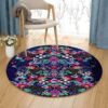 Black Panther Round Carpet Floor Rug Living Room Bedroom Decor Round Area Rug Carpet