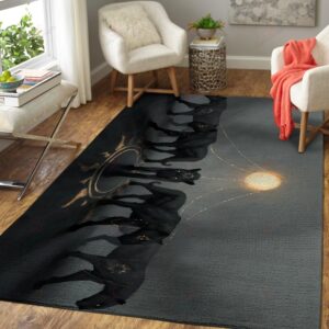 Black Panthers With The Sun Rug Sport Decor Gift Floor Decor Living Room Carpet Rug Area Rug - af39317e3796