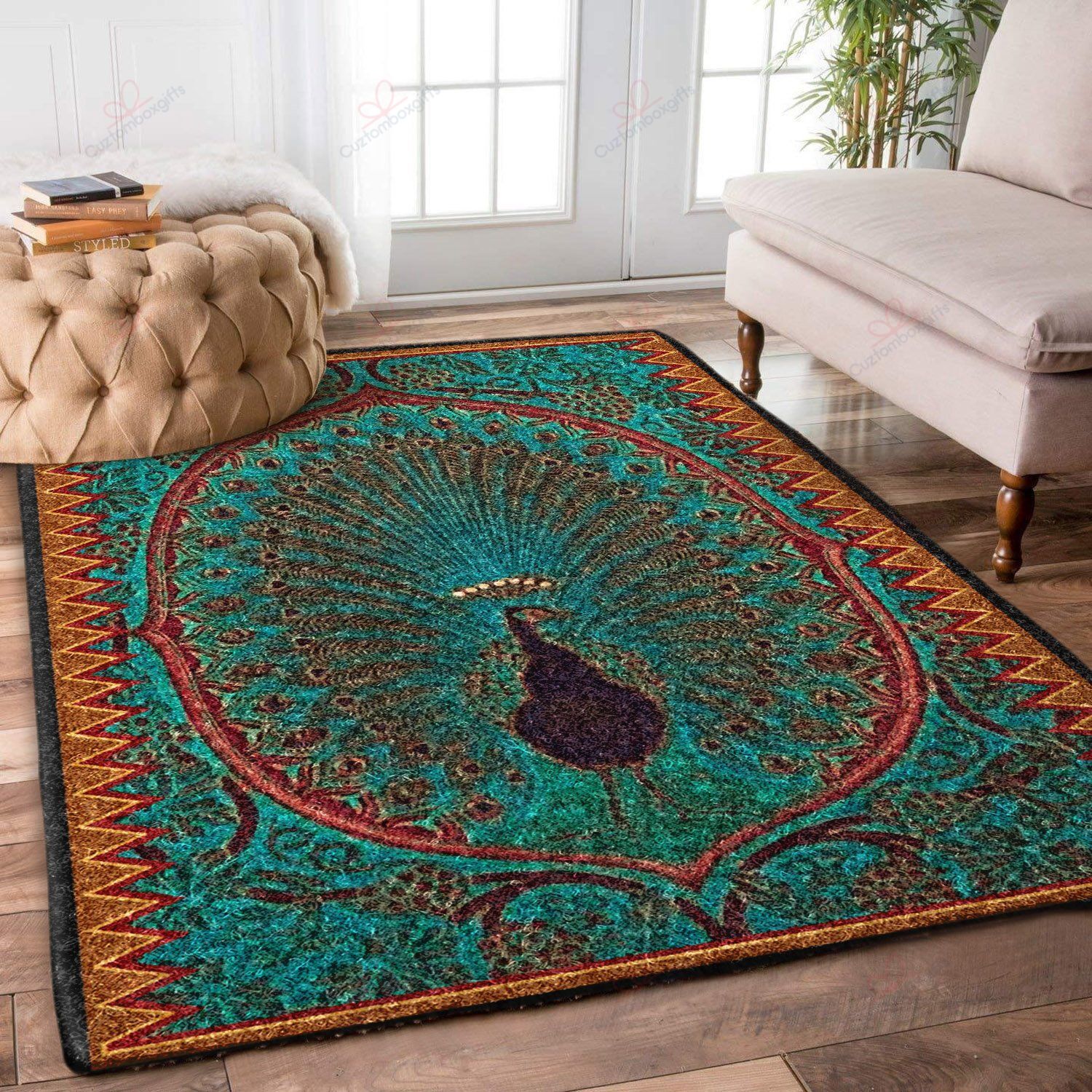 Black Peacock Rug Sport Decor Gift Floor Decor Living Room Carpet Rug Area Rug - d0c6718bbd34 Black Peacock Rug Sport Decor Gift Floor Decor Living Room Carpet Rug Area Rug - d0c6718bbd34