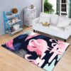 Black Pink Flamingo 2 Rug Sport Decor Gift Floor Decor Living Room Carpet Rug Area Rug - aa8af8709b30