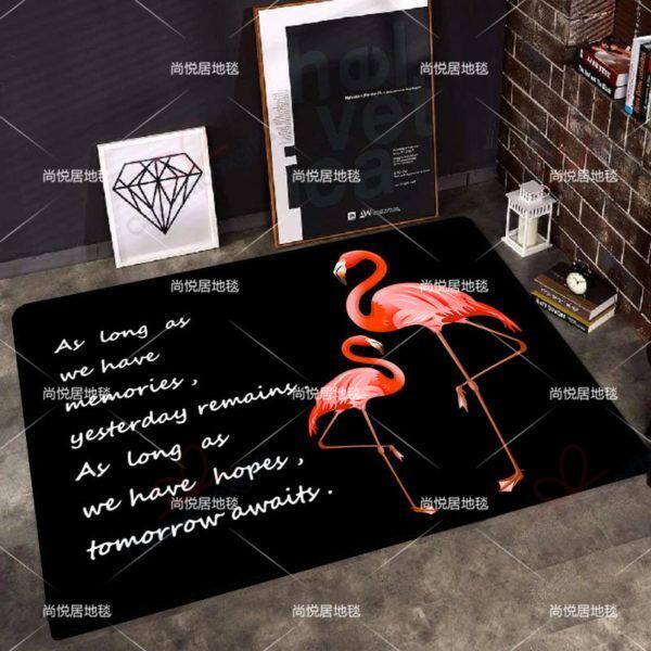Black Pink Flamingo Rug Sport Decor Gift Floor Decor Living Room Carpet Rug Area Rug - 1f307476f836 Black Pink Flamingo Rug Sport Decor Gift Floor Decor Living Room Carpet Rug Area Rug - 1f307476f836