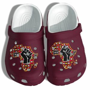 Black Power Africa Black King Queen Shoes Crocs Clog – Black People Shoes Gifts For Women Men