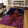 Black Queen Rug Sport Decor Gift Floor Decor Living Room Carpet Rug Area Rug - 9010a2021cec