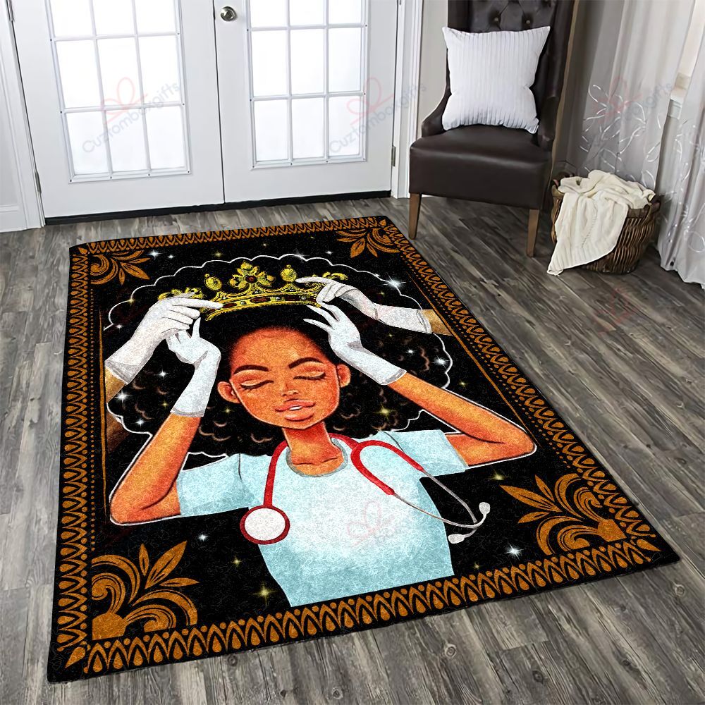Black Queen Nurse Rug Sport Decor Gift Floor Decor Living Room Carpet Rug Area Rug - b769942c9935 Black Queen Nurse Rug Sport Decor Gift Floor Decor Living Room Carpet Rug Area Rug - b769942c9935