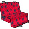 Black Red Palm Tree Pattern Print Pet Car Back Seat Cover - 0454fda41f59