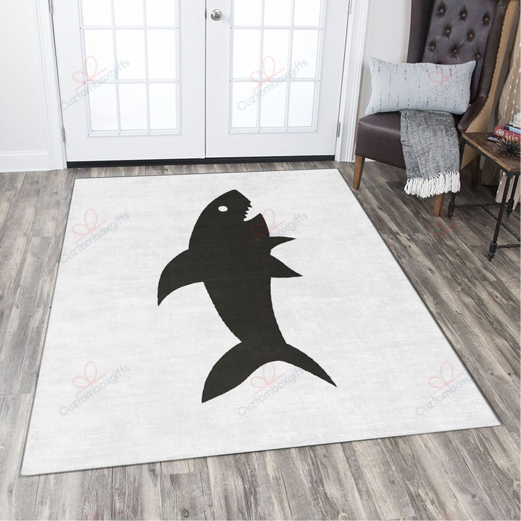 Black Shark Rug Sport Decor Gift Floor Decor Living Room Carpet Rug Area Rug - 46034bc4f989 Black Shark Rug Sport Decor Gift Floor Decor Living Room Carpet Rug Area Rug - 46034bc4f989