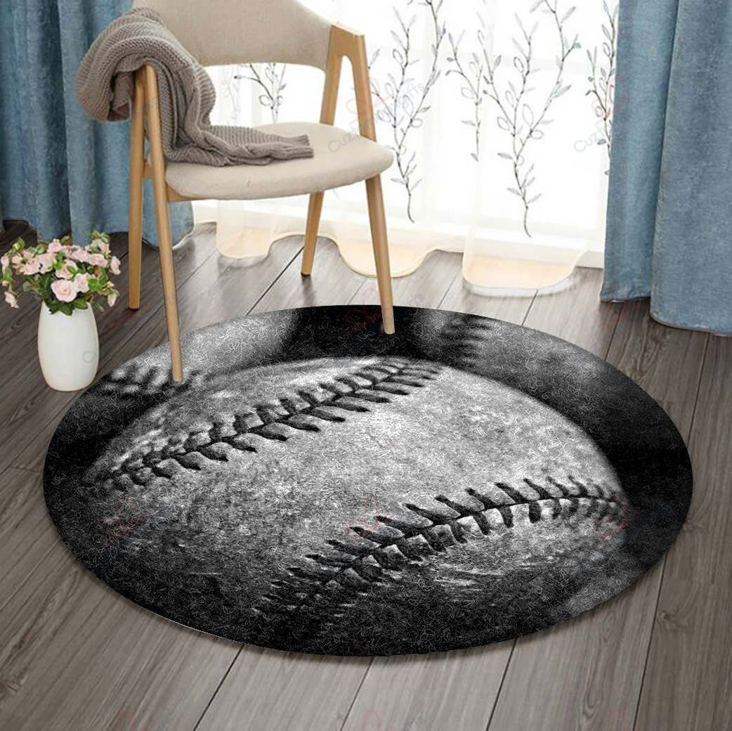 Black Tennis Ball Round Carpet Floor Rug Living Room Bedroom Decor Round Area Rug Carpet Black Tennis Ball Round Carpet Floor Rug Living Room Bedroom Decor Round Area Rug Carpet