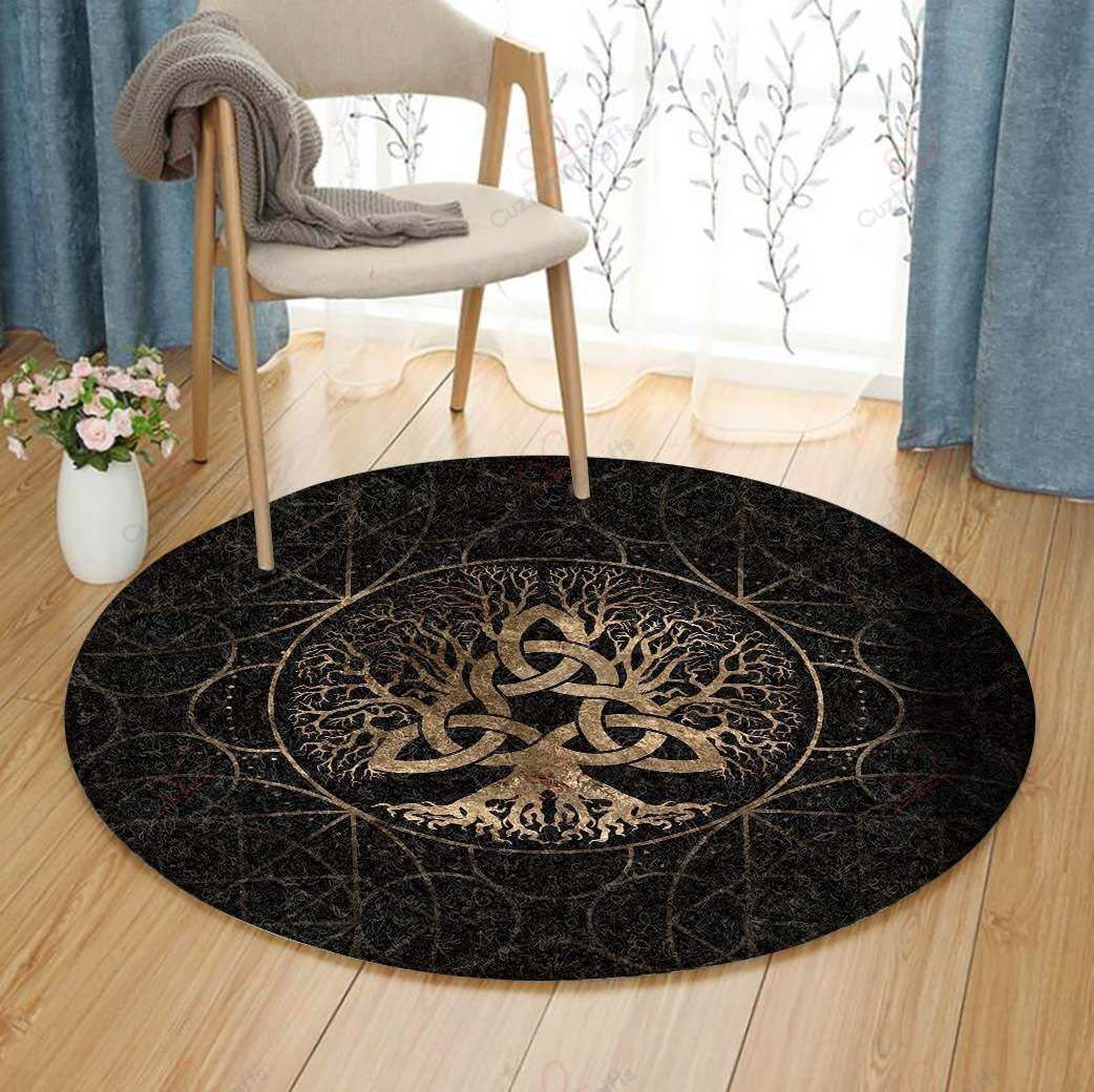 Black Tree Of Life Celtic Round Carpet Floor Rug Living Room Bedroom Decor Round Area Rug Carpet Black Tree Of Life Celtic Round Carpet Floor Rug Living Room Bedroom Decor Round Area Rug Carpet