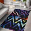 Black Triangle Galaxy Space Rug Sport Decor Gift Floor Decor Living Room Carpet Rug Area Rug - 185ff7877218