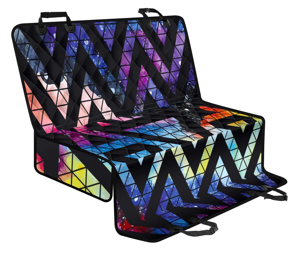 Black Triangle Galaxy Space Print Pet Car Back Seat Cover - d2a1a85ae76b Black Triangle Galaxy Space Print Pet Car Back Seat Cover - d2a1a85ae76b