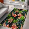 Black Tropical Giraffe Pattern Rug Sport Decor Gift Floor Decor Living Room Carpet Rug Area Rug - 6ba11a9063f9