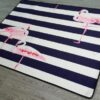Black White Flamingo Rug Sport Decor Gift Floor Decor Living Room Carpet Rug Area Rug - 4552ba750823
