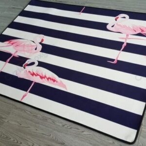 Black White Flamingo Rug Sport Decor Gift Floor Decor Living Room Carpet Rug Area Rug - 4552ba750823