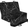 Black White Grunge Marble Print Pet Car Back Seat Cover - 729dc4d767b4