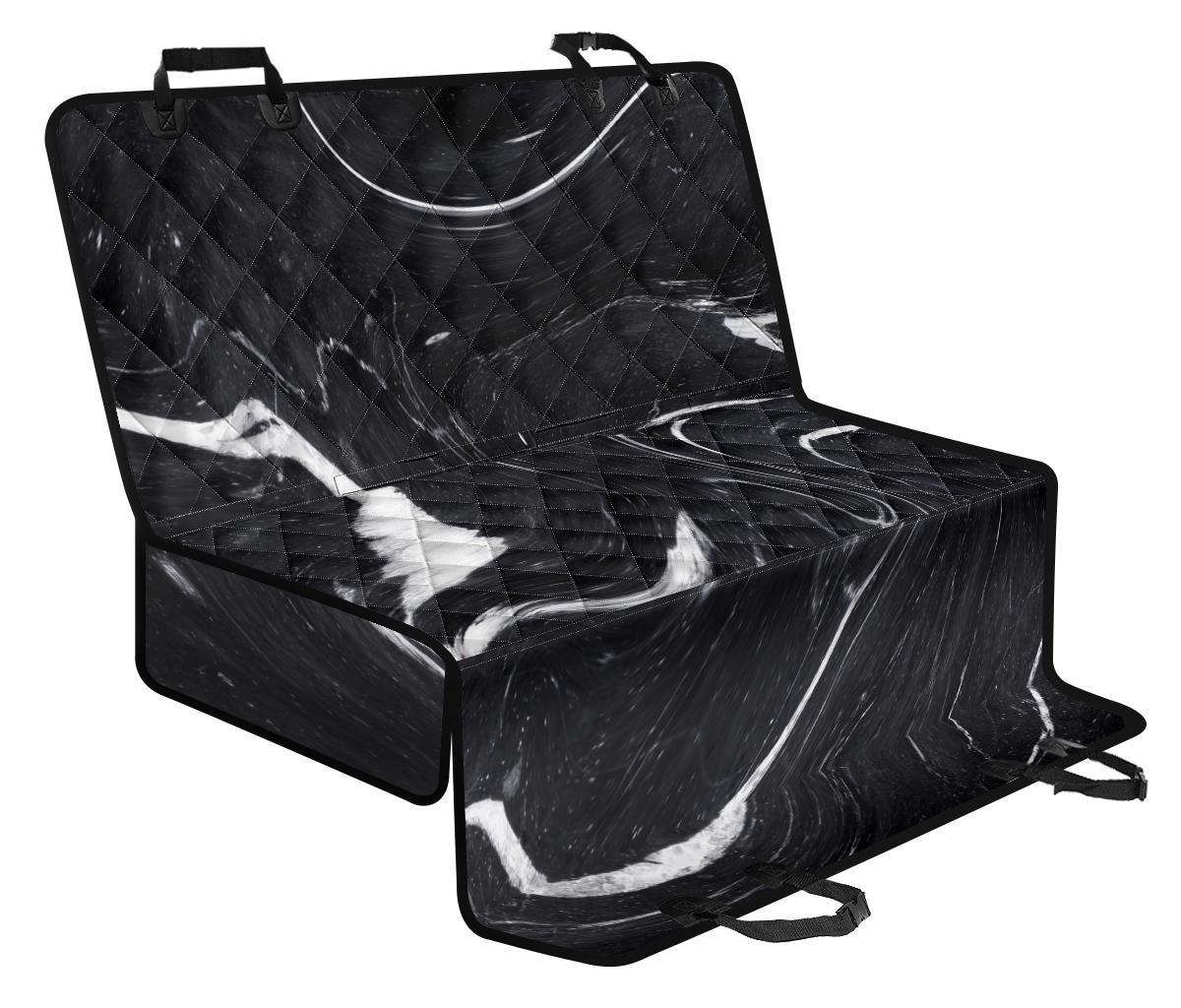 Black White Liquid Marble Print Pet Car Back Seat Cover - 9cb98df38bf9 Black White Liquid Marble Print Pet Car Back Seat Cover - 9cb98df38bf9