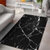 Black White Natural Marble Rug Sport Decor Gift Floor Decor Living Room Carpet Rug Area Rug - 902d8e88ebe6