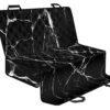 Black White Natural Marble Print Pet Car Back Seat Cover - de09ce203757