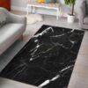Black White Scratch Marble Rug Sport Decor Gift Floor Decor Living Room Carpet Rug Area Rug - 00d2293480b3