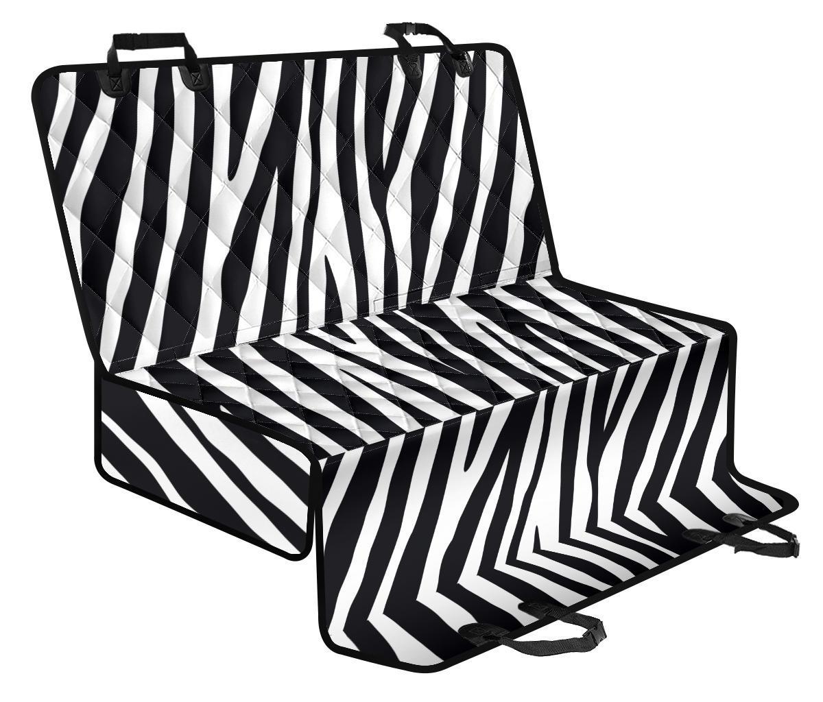 Black White Zebra Pattern Print Pet Car Back Seat Cover - c09c4901b932 Black White Zebra Pattern Print Pet Car Back Seat Cover - c09c4901b932