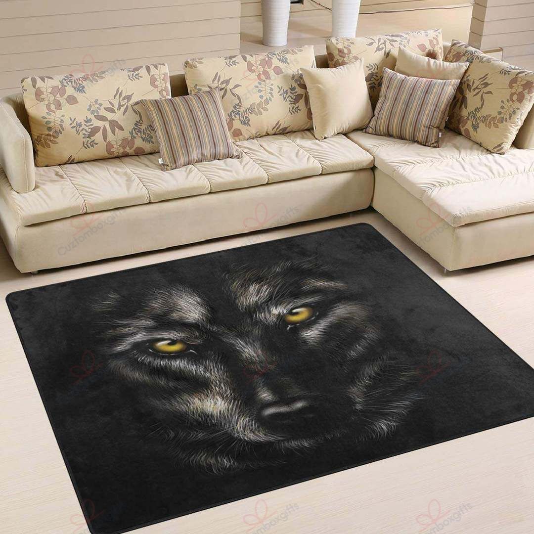 Black Wolf Rug Sport Decor Gift Floor Decor Living Room Carpet Rug Area Rug - 67af7038aa1e Black Wolf Rug Sport Decor Gift Floor Decor Living Room Carpet Rug Area Rug - 67af7038aa1e