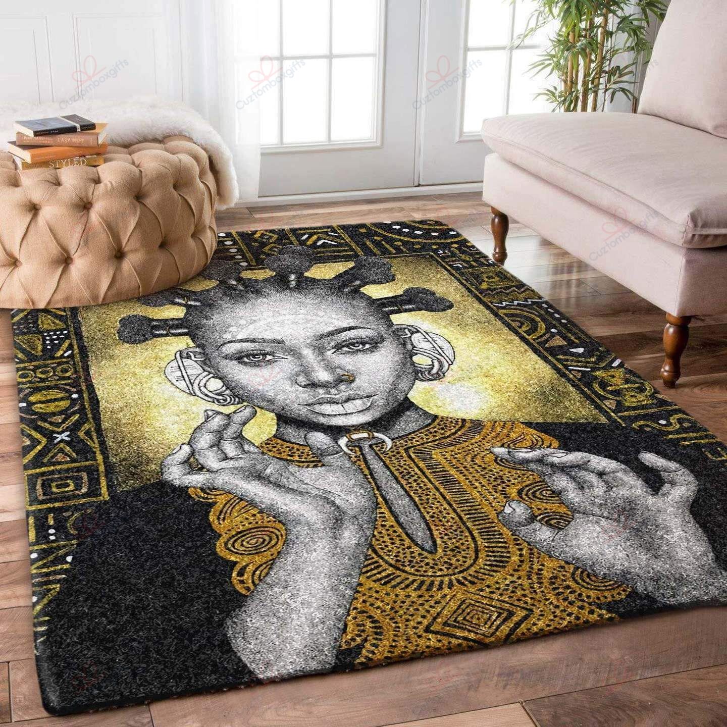 Black Woman 2 Rug Sport Decor Gift Floor Decor Living Room Carpet Rug Area Rug - 411f3a74f7d4 Black Woman 2 Rug Sport Decor Gift Floor Decor Living Room Carpet Rug Area Rug - 411f3a74f7d4