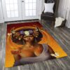 Black Woman And Butterfly Rug Sport Decor Gift Floor Decor Living Room Carpet Rug Area Rug - be10bf3c934a