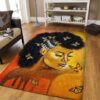 Black Woman And Butterfly Rug Sport Decor Gift Floor Decor Living Room Carpet Rug Area Rug - 5d05114a94e4