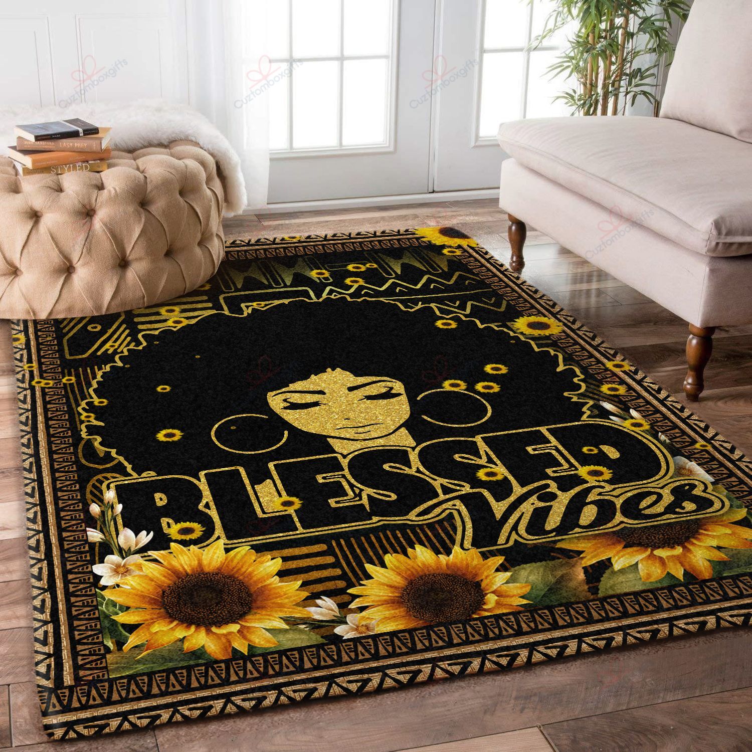 Black Woman Blessed Vibes Rug Sport Decor Gift Floor Decor Living Room Carpet Rug Area Rug - 4105758b03f0 Black Woman Blessed Vibes Rug Sport Decor Gift Floor Decor Living Room Carpet Rug Area Rug - 4105758b03f0